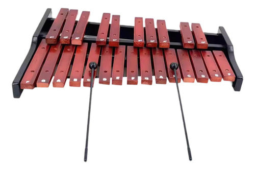 Instrumento De Percussão Xilofone Em Imitação Com Bolsa 0