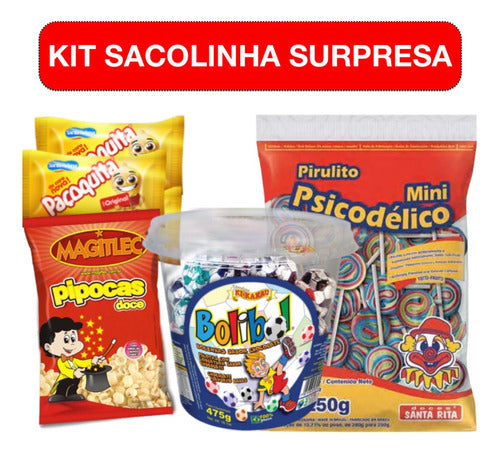 Kit Sacolinha Surpresa Doces De Festa Lembrancinha Aniversár 1