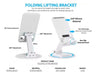 Foldable Rotating Extendable Table Cellphone Support Stand 13