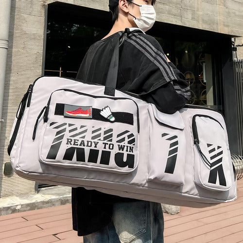 Bolsa De Transporte Esportiva Para Atletas Cinza 4