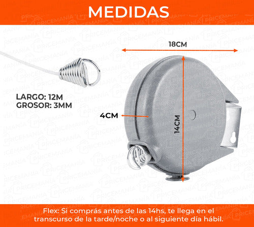 Price Mania Outdoor Retractable Clothesline 2