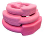 24kg Pink Dumbbell Bar Kit Ribbed Fitness PVC Discs 1