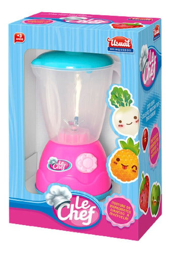 Liquidificador Brinquedo Rosa Le Chef Usual Infantil 1