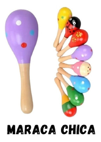 Pack Musical Infantil Madera 5 Instrumentos Didácticos Niños 5