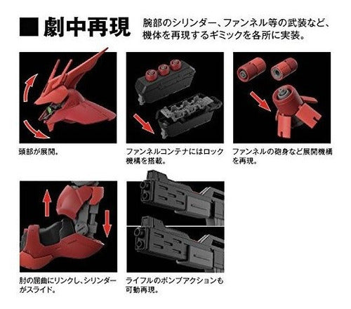 Bandai Hobby RG 1144 #29 Sazabi Char's Counterattack Red 3