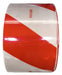 Diagonal Red and White Reflective Tape 10cm 0