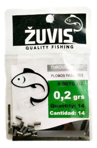 Zuvis Fishing Pass-Through Sinker Weights 0