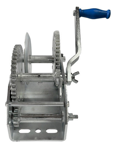 RO-AN Nautical Winch 1200kg Double Reduction + Reinforced Strap 4