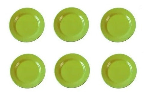 Round Ceramic Dessert Plate, Yellow or Green, 18 cm 5