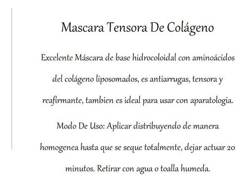 Mascara Tensora De Colágeno Con Aminoácidos Del Colágeno 1