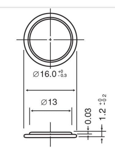 Panasonic CR1612 Lithium 3V Button Cell Battery 1