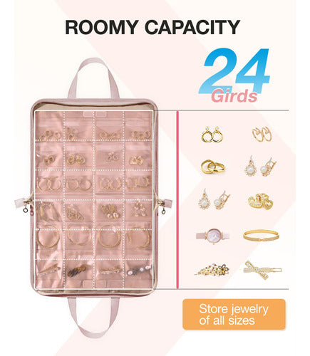 BAGSMART Jewelry Organizer Case for Travel 3