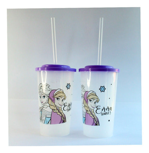 10 Personalized Transparent Souvenir Cups with Name 10