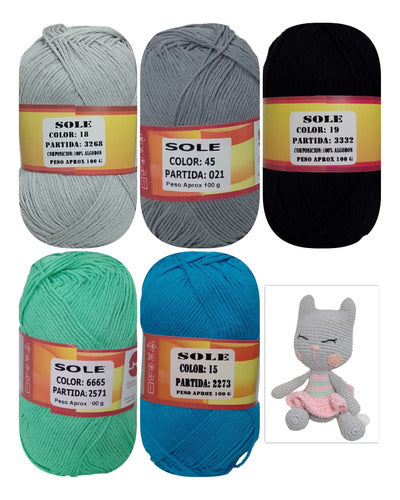 Sole Combo Yarn - 5 Selected Balls 0