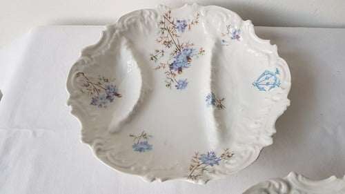 Esparraguera O Copetinero Porcelana Francesa Coiffe Limoges 0