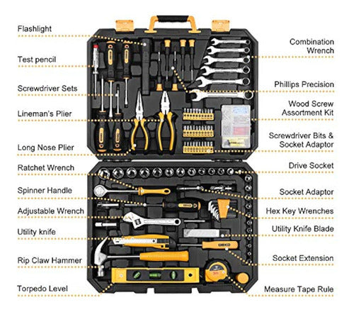 Dekopro 208-Piece Tool Set Kit 1