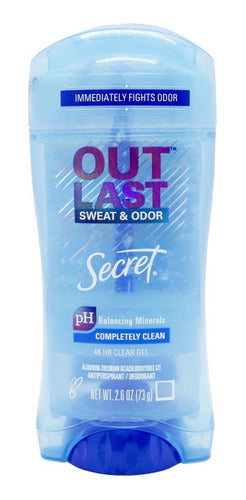 Secret Outlast Completely Clean Clear Gel Deodorant X3 1