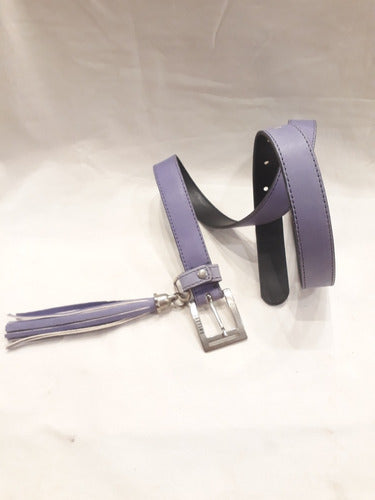 Agustino Fine Belt 2.5cm with Fringe 2