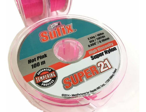 Sufix Nylon Super 21 - 0.16mm / Resistance 2.5kg 0