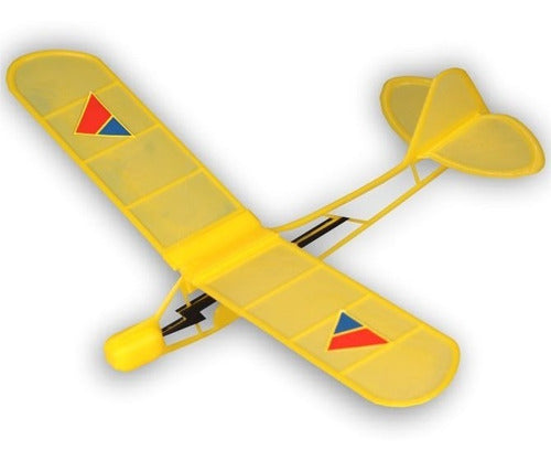 Mini Piper 3D Glider Plane Easy Assembly Interlocking 0