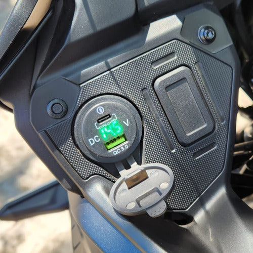 Conector Usb C + Relay Kawasaki Versys 650 Plug & Play 2