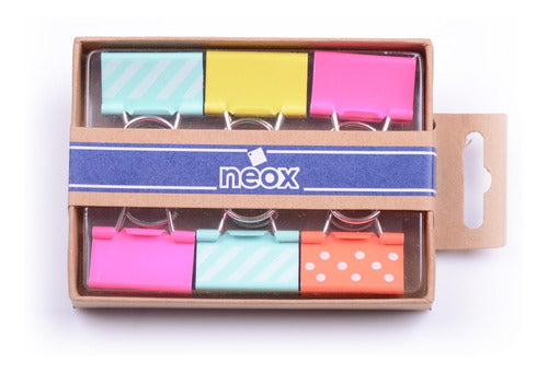 Neox Multicolor Paper Clips Set 32 Mm - Mosca 1