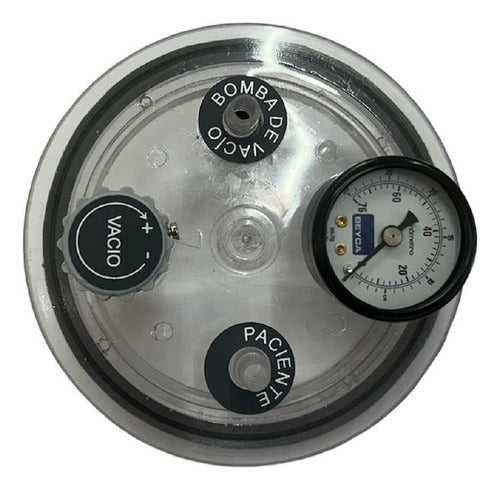 Ecam Vacuum Jar Lid with Vacuum Gauge 0