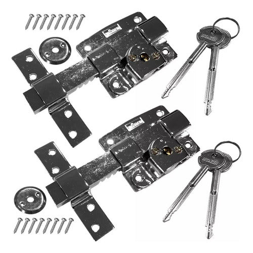 REXX Padlock with Key Same Combination X2 0