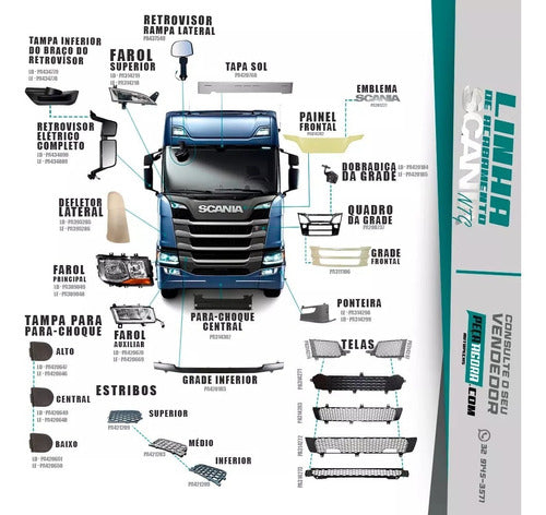 Pisante Estribo Inferior Para Para Scania Ntg Serie 6 2