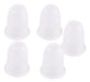 Cicitree 10pcs Tubo Plata Tapa Vacía Claro PET Brillo De Labios Lip Balm 3