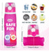 Kemier Foldable Silicone Water Bottles 750 Ml BPA Free Strong Pink 5