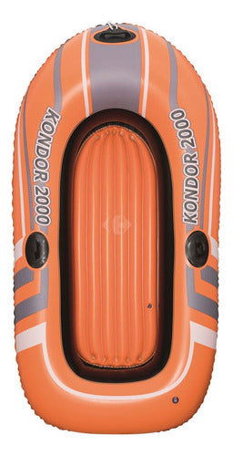 Bote Inflable Con Remos Kondor 2000 Bestaway 0