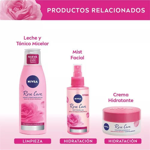 Gel Limpiador Micelar Nivea Rose Care 150 Ml X 3 Unidades 2