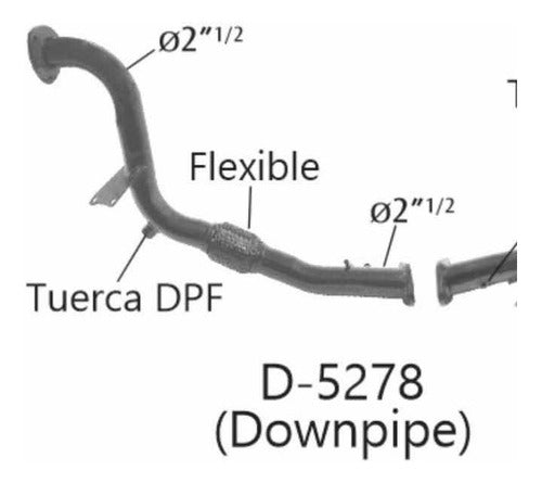 Downpipe Dpf Off Ford Ranger 3.2 Xls 0