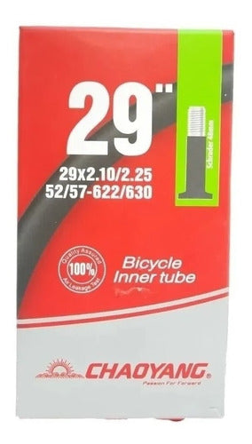 Chaoyang Bicycle Tube 29 X 2.10/2.25 Auto Valve 48mm Vulc 0