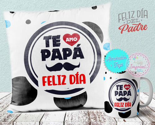 Plantillas Sublimar Tazas Y Almohadones Dia Del Padre Combo 6