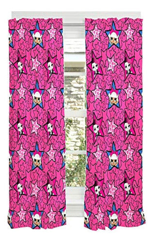 LOL Surprise Window Curtain for Kids' Room with Tie-Backs 0