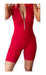 JPM Short Catsuit in Cotton and Lycra with Closure Detail 4