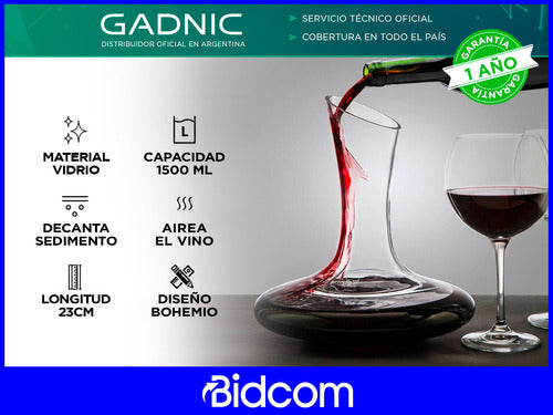 Gadnic Wine Aerator Decanter with Base 1