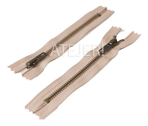 YKK 12cm Metal Fixed Chain Zippers - Pack of 1 6