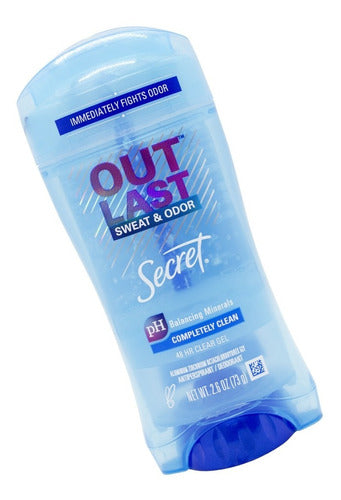 Secret Outlast Completely Clean Clear Gel Deodorant X3 2