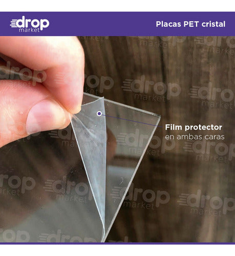 A5 Transparent Acrylic-like PET Sheet 15x21 1mm 3