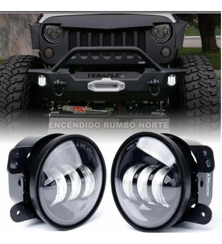 ERN Universal LED Auxiliary Headlight Kit for Jeep Wrangler Renegade 4 P 1