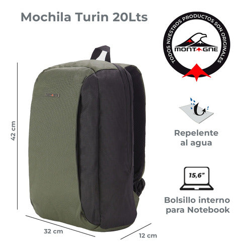 Montagne Turin Urban and School Backpack 1