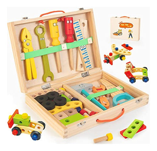 Bravmate Wooden Tool Set for Kids 0