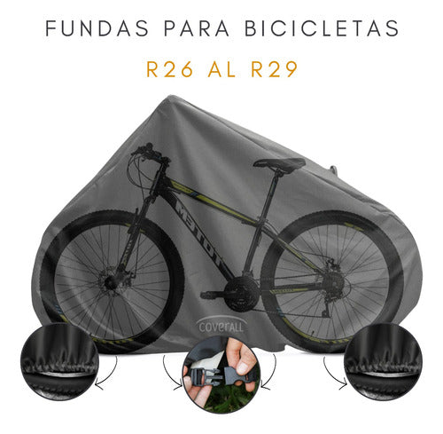 CoverALL Funda Cubre Bicicleta Mtb Ghepard Nordic R29 100%Impermeable 3