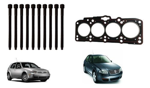 Kreisen Cylinder Head Gasket Kit + Bolts VW Golf IV Bora 1.9 TDI 0