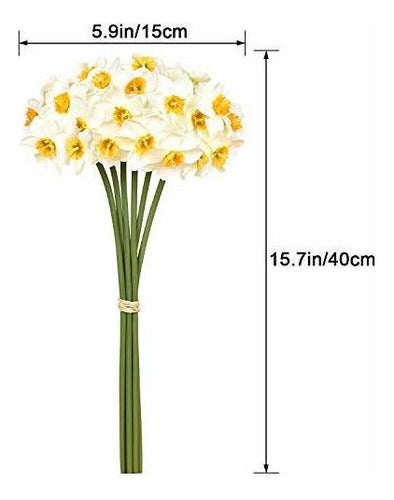 Martine Mall 12 Piece Artificial Narcissus Flowers 1