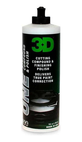 3D One Hybrid Polish Cutting Compound and Final Finish 500ml 0