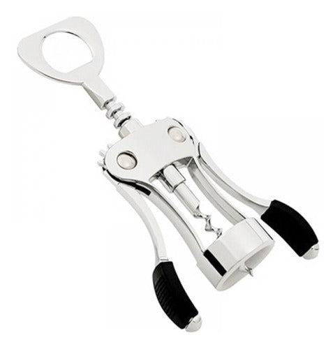 Double Wing Corkscrew Wine Opener Stainless Steel Spiral 0
